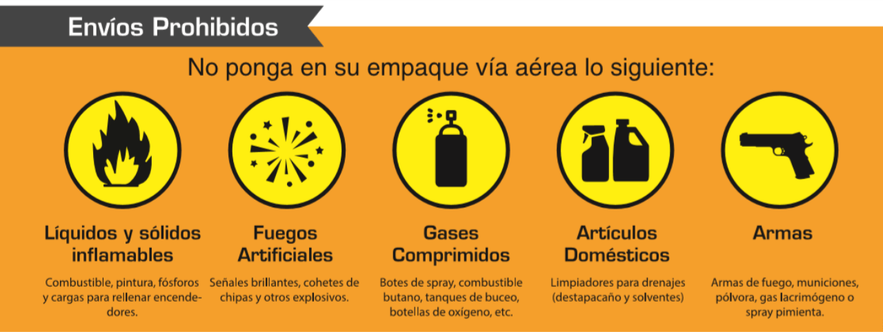 Productos prohibidos - Apolo Cargo